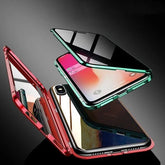 Anti - peep Magnetic Protective Shell Magnetic Privacy Glass Phone Case - Show Gadgets